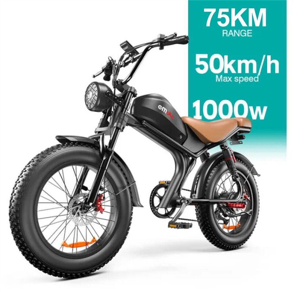 bici elettrica Emoko C93 48V Fast Moped-style Ebike Fat Tire 1000W